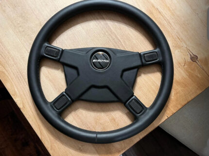 Original ATIWE AMG Steering Wheel (Pre-Merger Era) – Rare 3-Spoke 1980s Sport Wheel